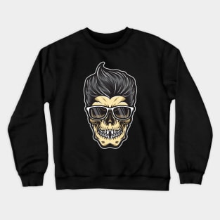 Rockabilly Skull Crewneck Sweatshirt